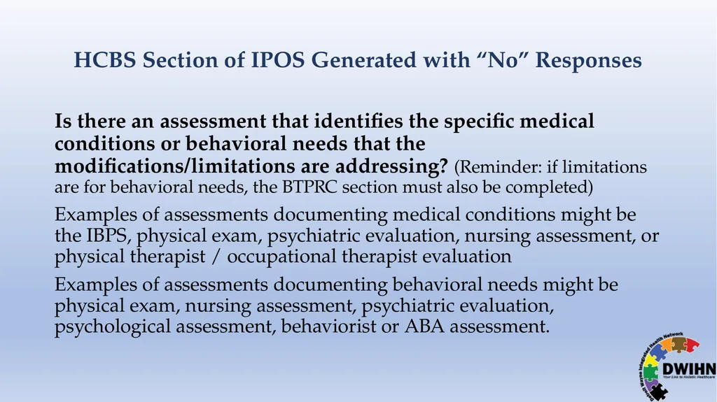 STEP BY STEP GUIDE TO HCBS What is HCBS? HCBS - slide 51 of 58
