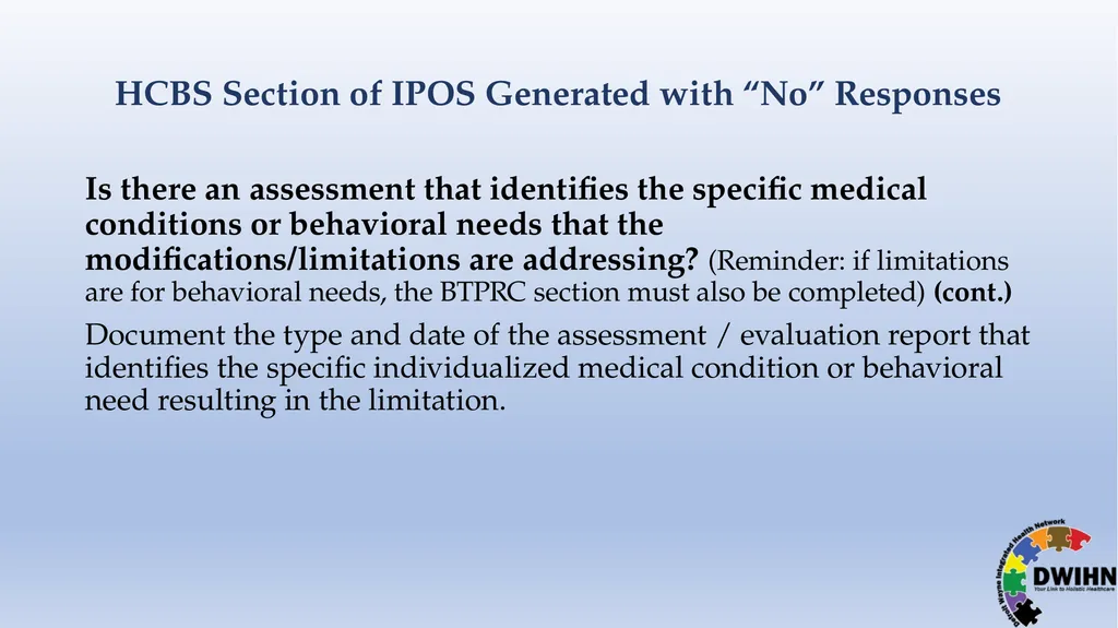 STEP BY STEP GUIDE TO HCBS What is HCBS? HCBS - slide 52 of 58