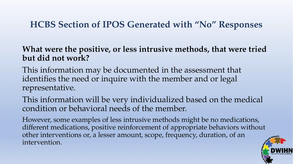 STEP BY STEP GUIDE TO HCBS What is HCBS? HCBS - slide 53 of 58