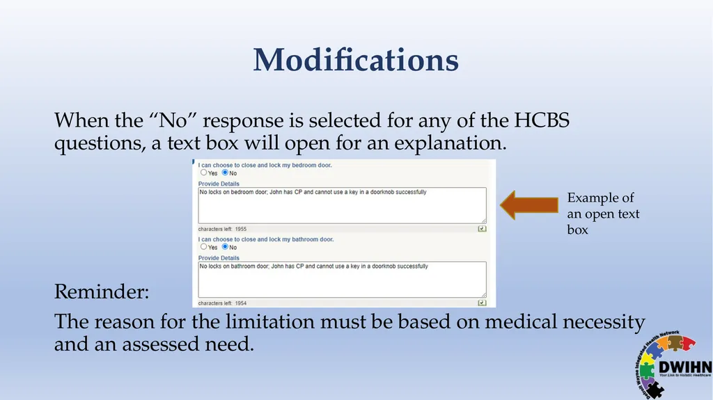 STEP BY STEP GUIDE TO HCBS What is HCBS? HCBS - slide 42 of 58