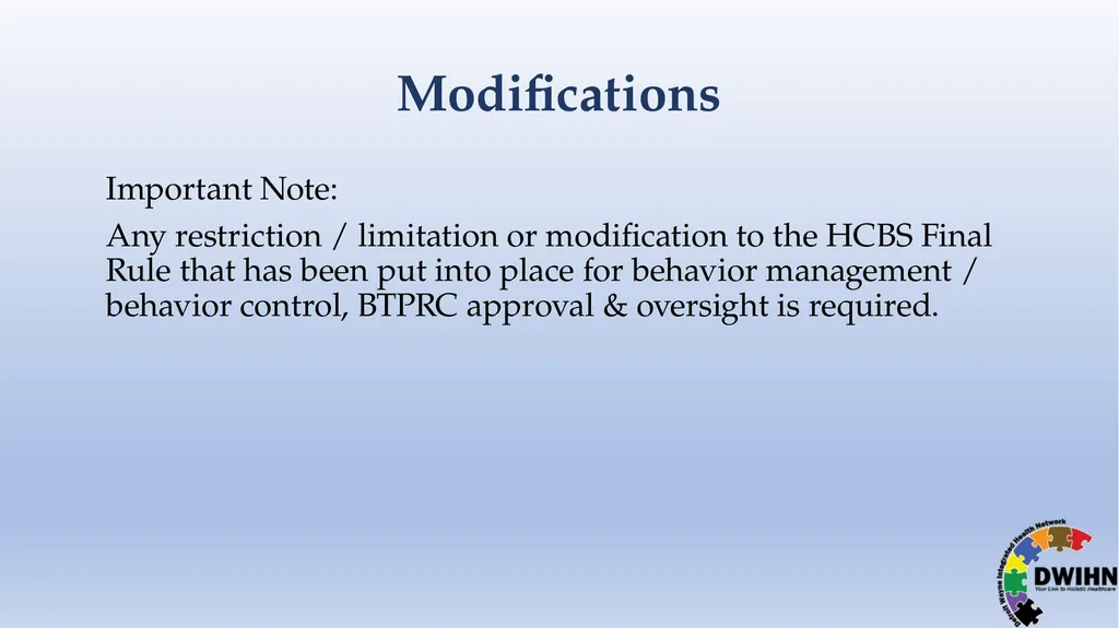STEP BY STEP GUIDE TO HCBS What is HCBS? HCBS - slide 44 of 58