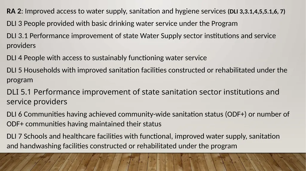 PROGRAM EXPECTATIONS,RESULTS AREA AND DISBURSEMENT - slide 3 of 22