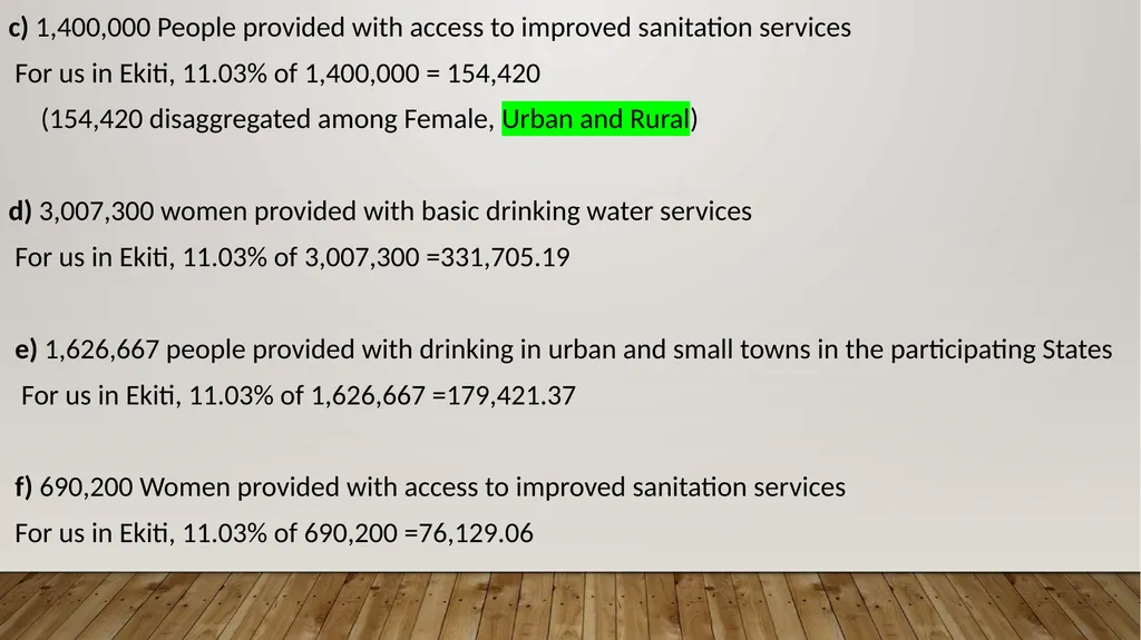 PROGRAM EXPECTATIONS,RESULTS AREA AND DISBURSEMENT - slide 8 of 22