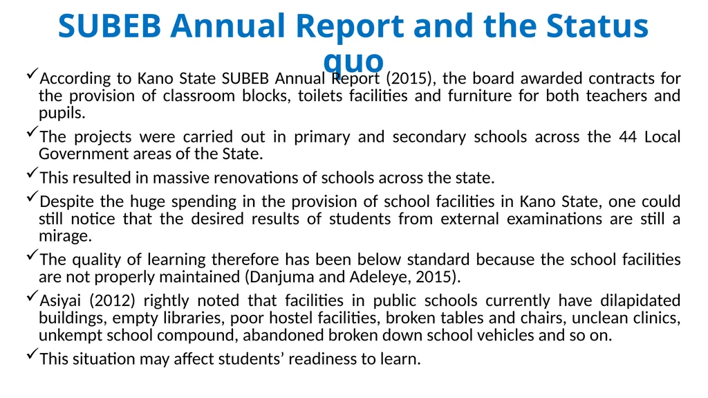INFRASTRUCTURE AND SAFE LEARNING ENVIRONMENT IN - slide 5 of 11