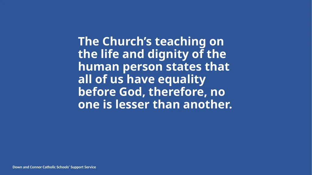 Down and Connor Catholic Schools’ Support Service - slide 7 of 15