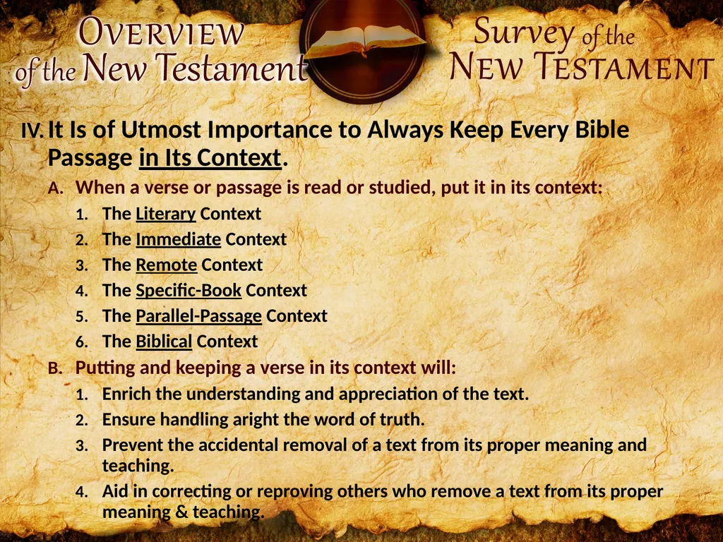 The New Testament Is “The New Testament”! The - slide 7 of 7