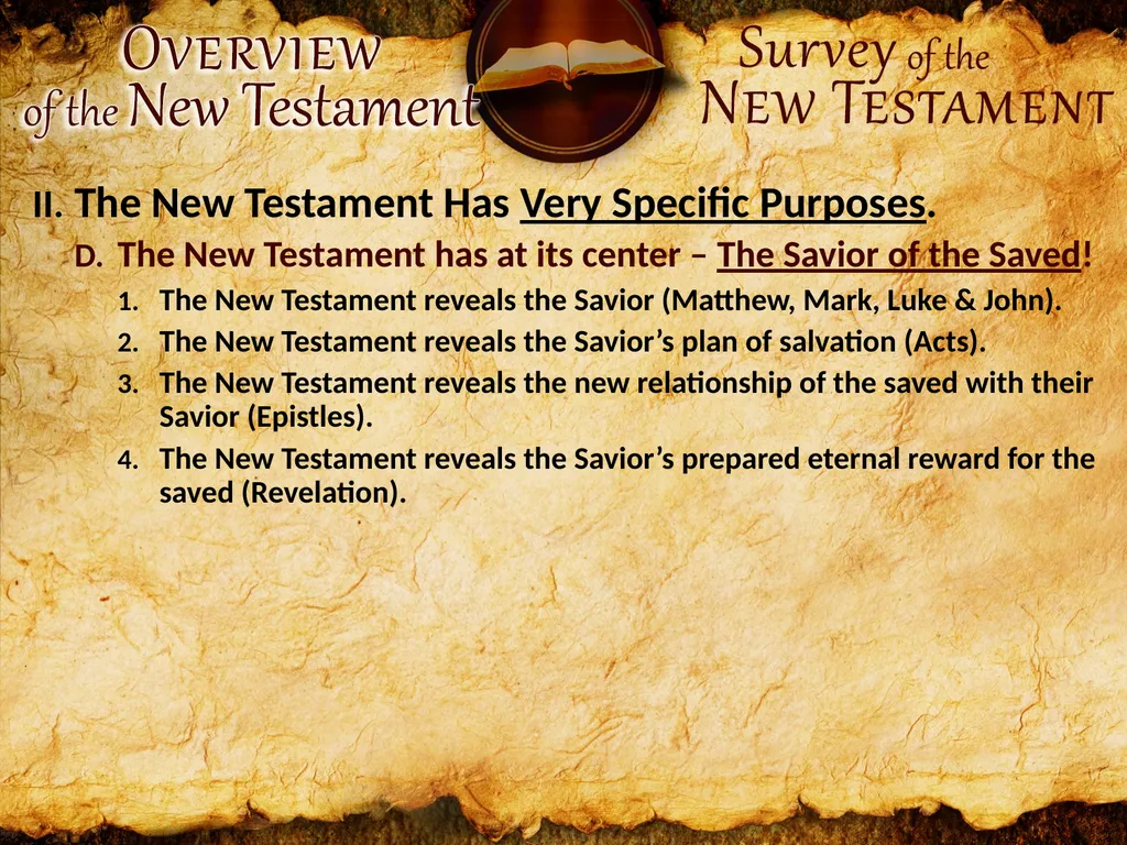 The New Testament Is “The New Testament”! The - slide 5 of 7