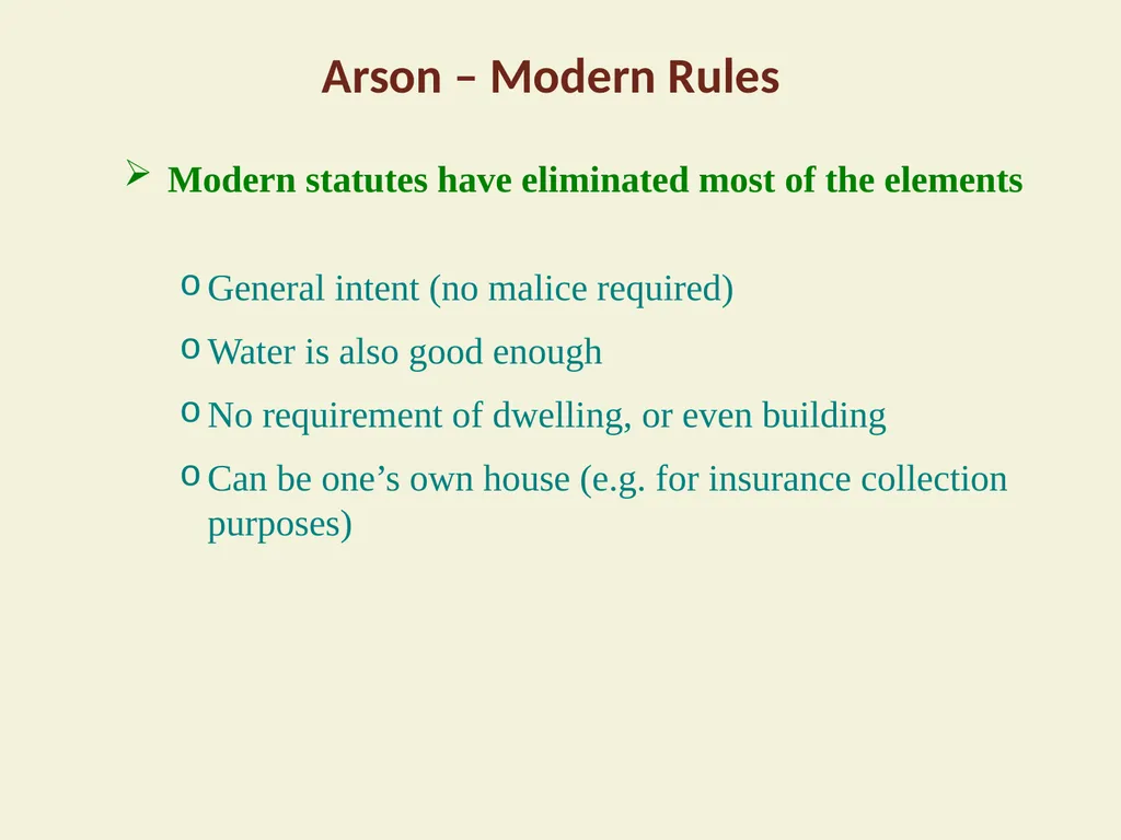 Burglary – Common Law Elements: Breaking (by - slide 4 of 6