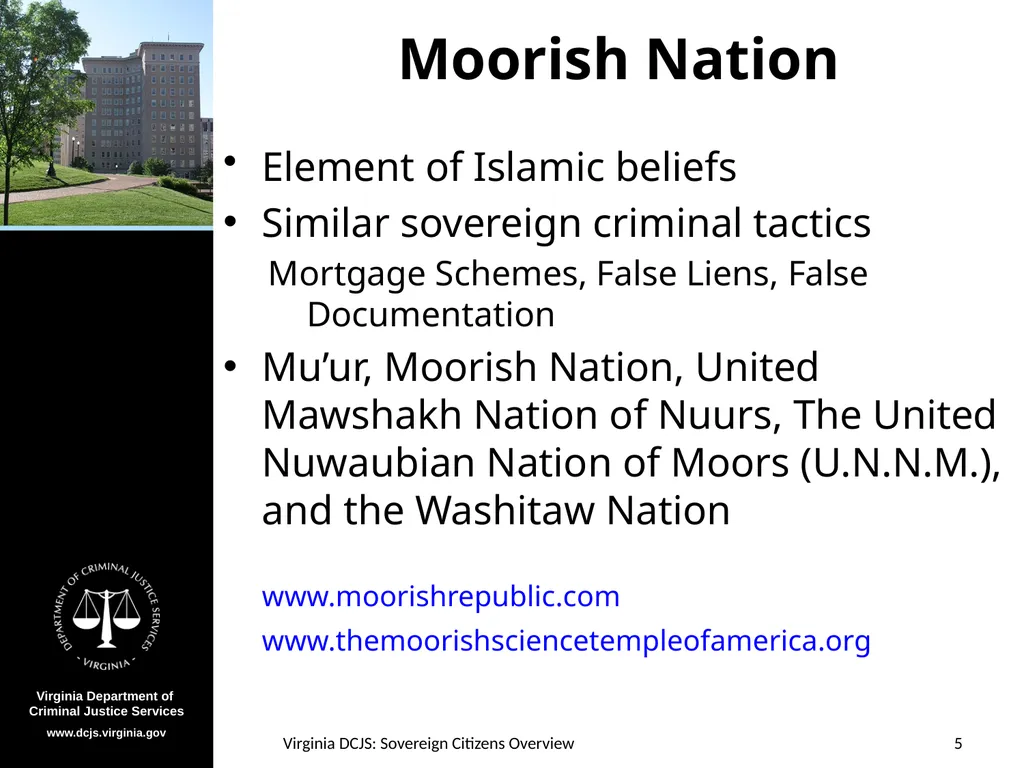 Sovereign Citizens Overview A Quick-Reference - slide 5 of 12