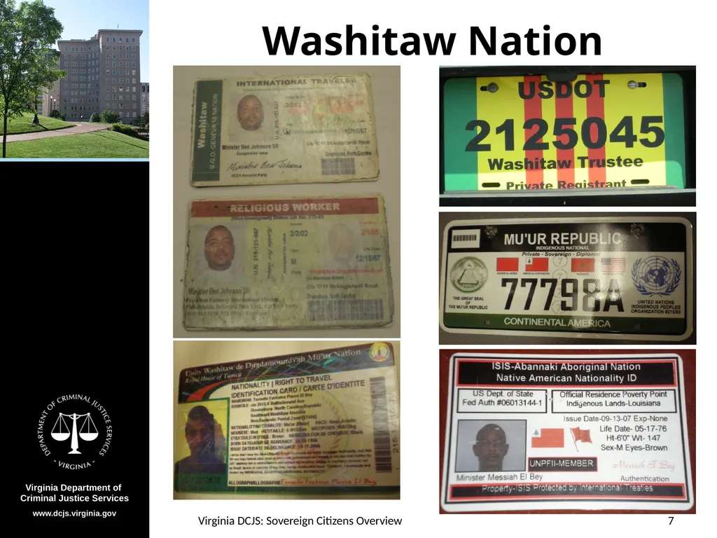 Sovereign Citizens Overview A Quick-Reference - slide 7 of 12