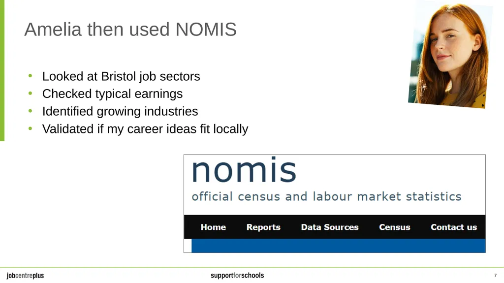 Amelia’s Post 18 Plan How I use labour market - slide 7 of 11