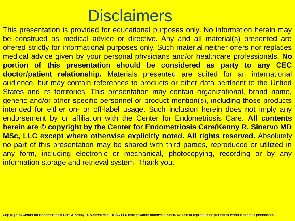 EndoMEtriosis: Advocating for Yourself Before & - slide 3 of 40