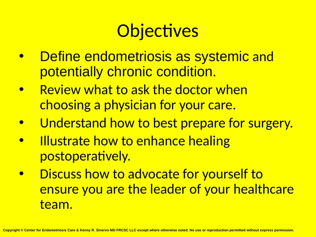 EndoMEtriosis: Advocating for Yourself Before & - slide 4 of 40