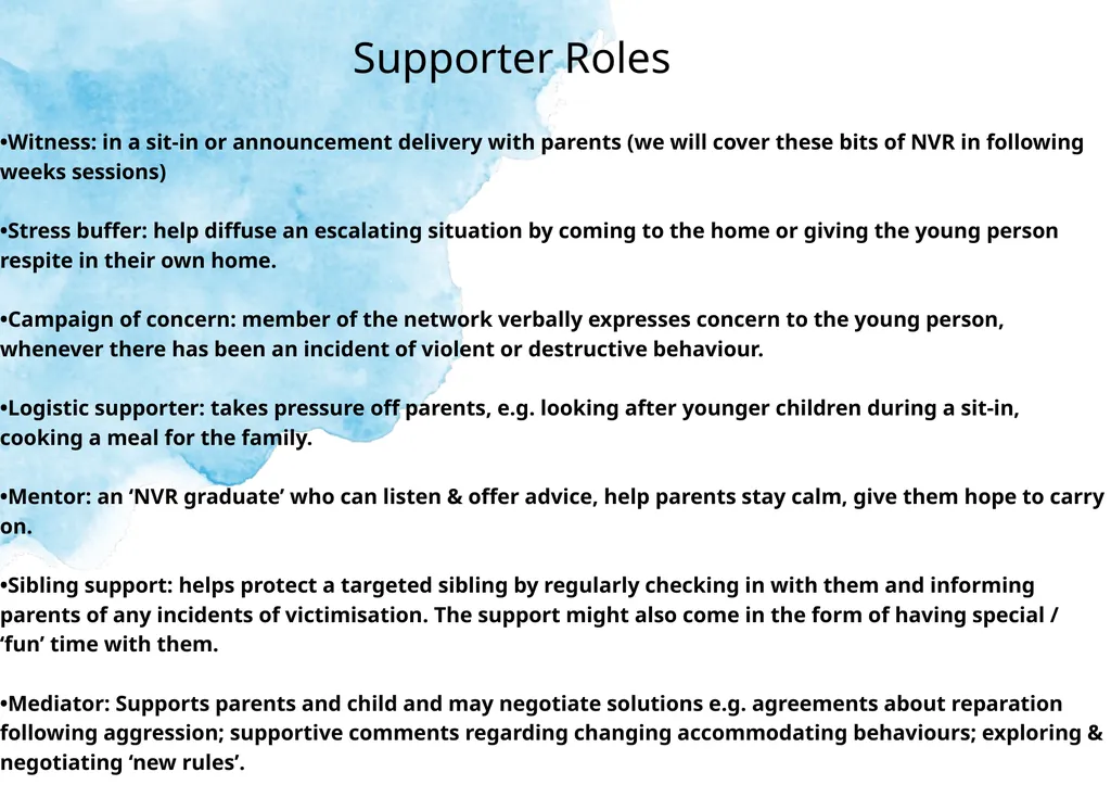 Week Seven Supporters and Siblings NVR Parent - slide 10 of 22