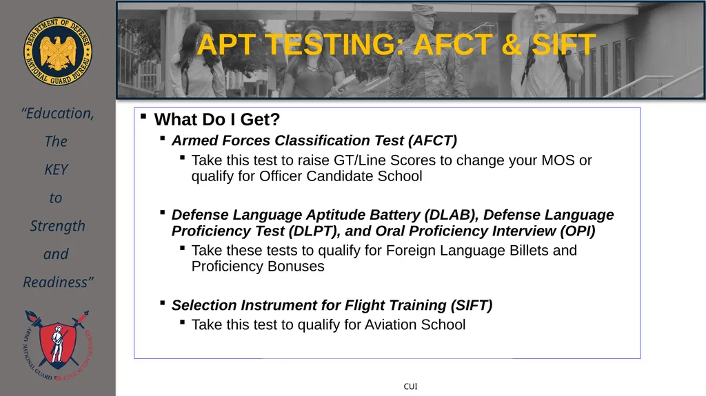 ArmyIgnitED 101 Training NEBRANSKA ARNG Education - slide 21 of 42