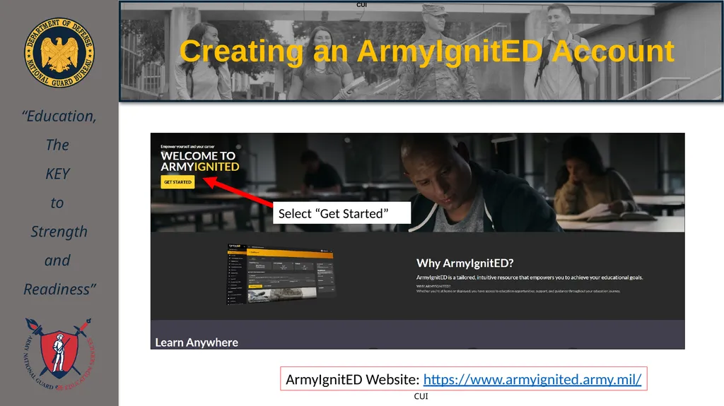 ArmyIgnitED 101 Training NEBRANSKA ARNG Education - slide 27 of 42