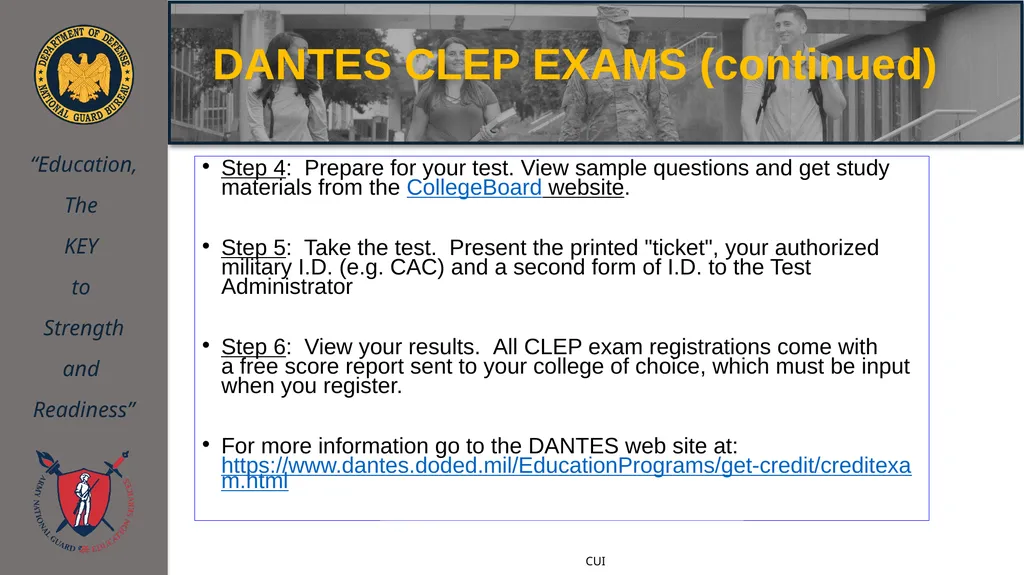 ArmyIgnitED 101 Training NEBRANSKA ARNG Education - slide 24 of 42