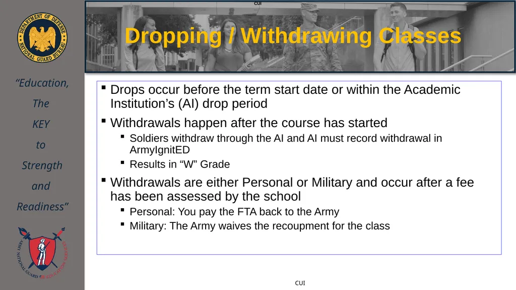 ArmyIgnitED 101 Training NEBRANSKA ARNG Education - slide 15 of 42