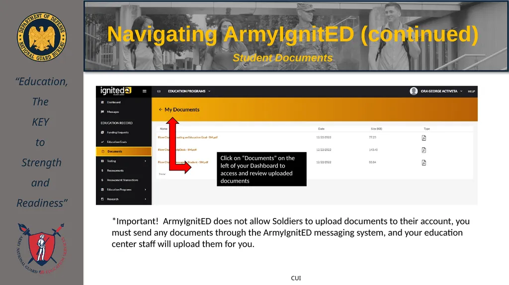 ArmyIgnitED 101 Training NEBRANSKA ARNG Education - slide 34 of 42