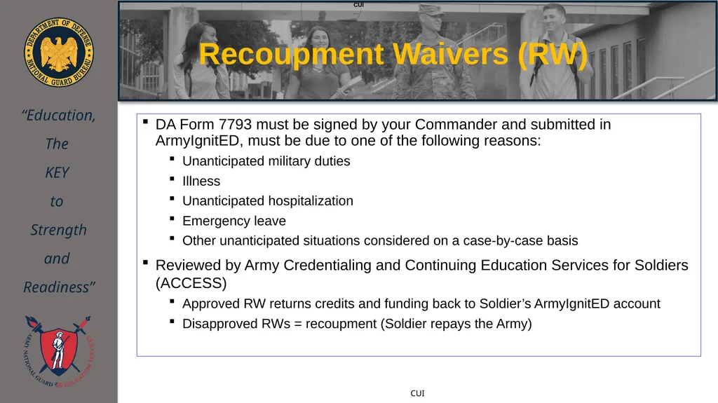 ArmyIgnitED 101 Training NEBRANSKA ARNG Education - slide 16 of 42