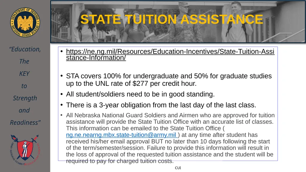 ArmyIgnitED 101 Training NEBRANSKA ARNG Education - slide 17 of 42