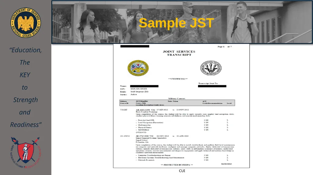ArmyIgnitED 101 Training NEBRANSKA ARNG Education - slide 7 of 42