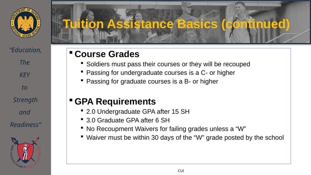 ArmyIgnitED 101 Training NEBRANSKA ARNG Education - slide 9 of 42