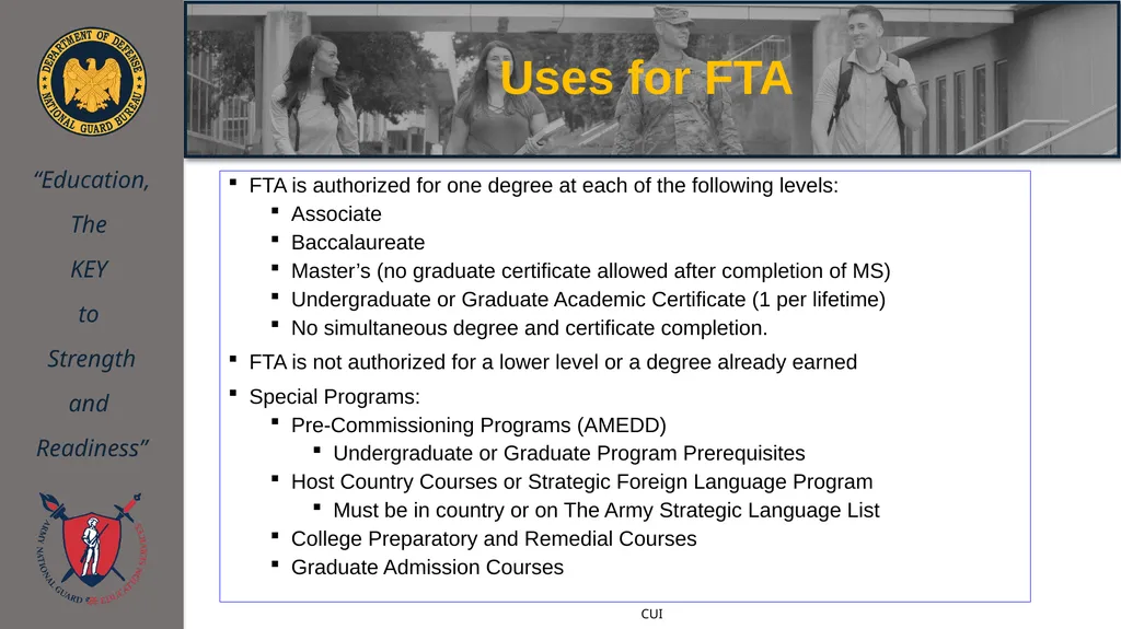 ArmyIgnitED 101 Training NEBRANSKA ARNG Education - slide 12 of 42