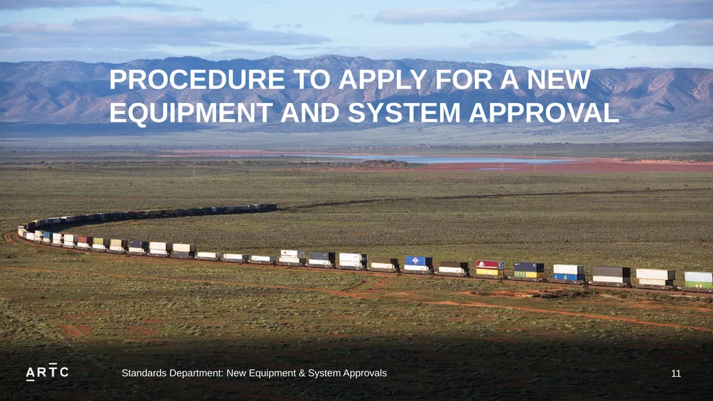 New Equipment & System Approvals STANDARDS - slide 11 of 33