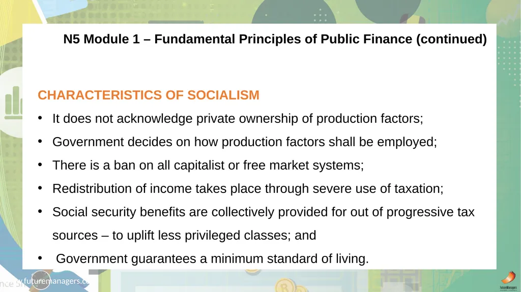 Public Finance N6 & N6 www.futuremanagers.com - slide 10 of 86