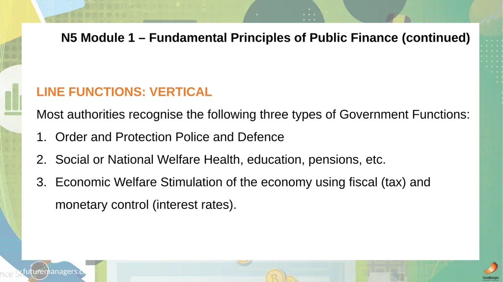 Public Finance N6 & N6 www.futuremanagers.com - slide 14 of 86