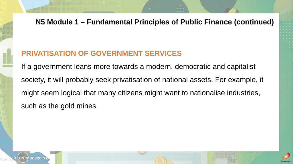Public Finance N6 & N6 www.futuremanagers.com - slide 17 of 86