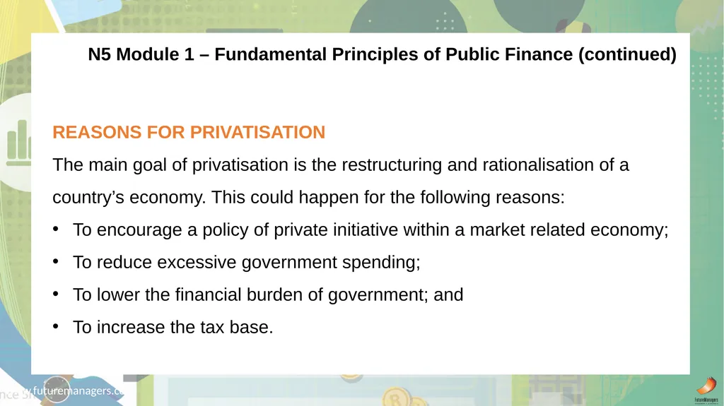 Public Finance N6 & N6 www.futuremanagers.com - slide 18 of 86