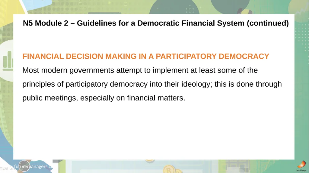 Public Finance N6 & N6 www.futuremanagers.com - slide 27 of 86