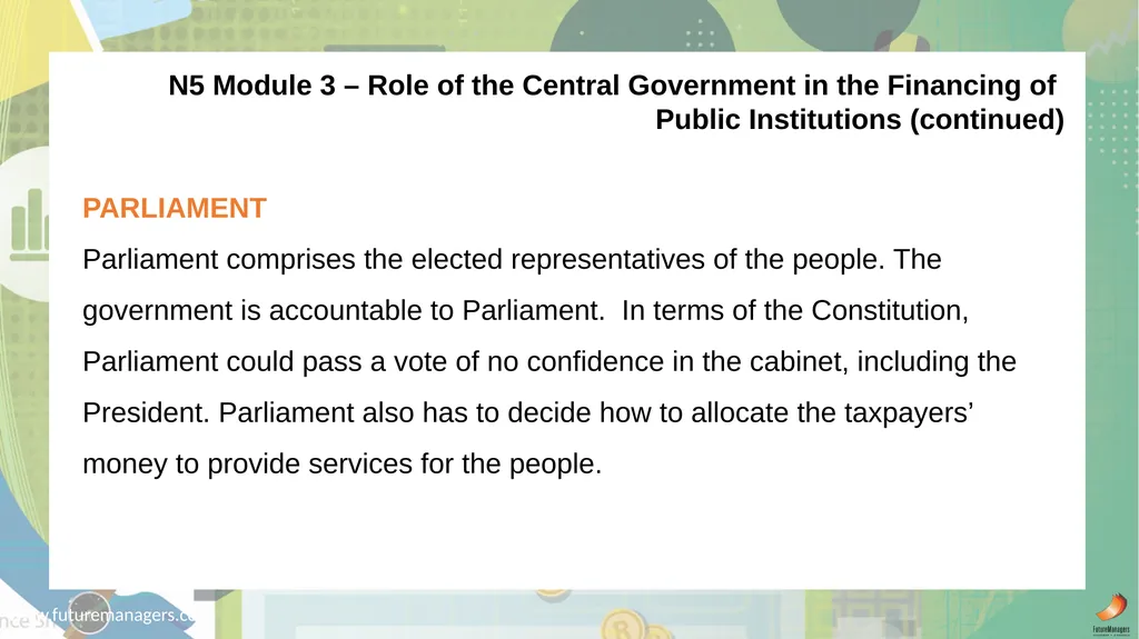 Public Finance N6 & N6 www.futuremanagers.com - slide 30 of 86