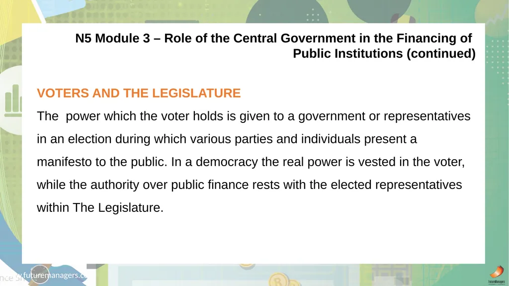 Public Finance N6 & N6 www.futuremanagers.com - slide 34 of 86
