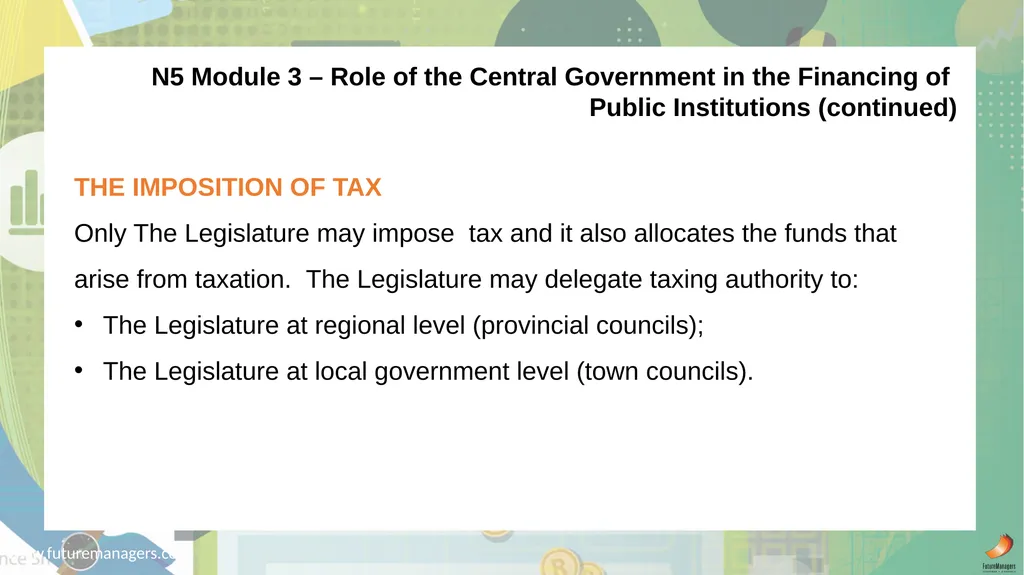 Public Finance N6 & N6 www.futuremanagers.com - slide 36 of 86
