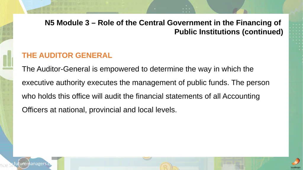 Public Finance N6 & N6 www.futuremanagers.com - slide 40 of 86