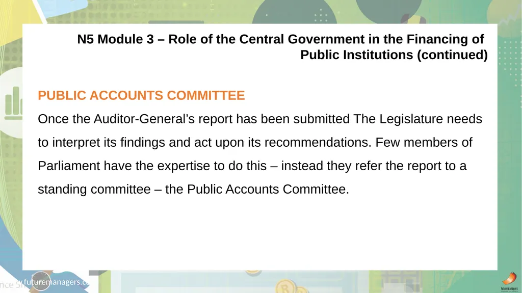 Public Finance N6 & N6 www.futuremanagers.com - slide 41 of 86
