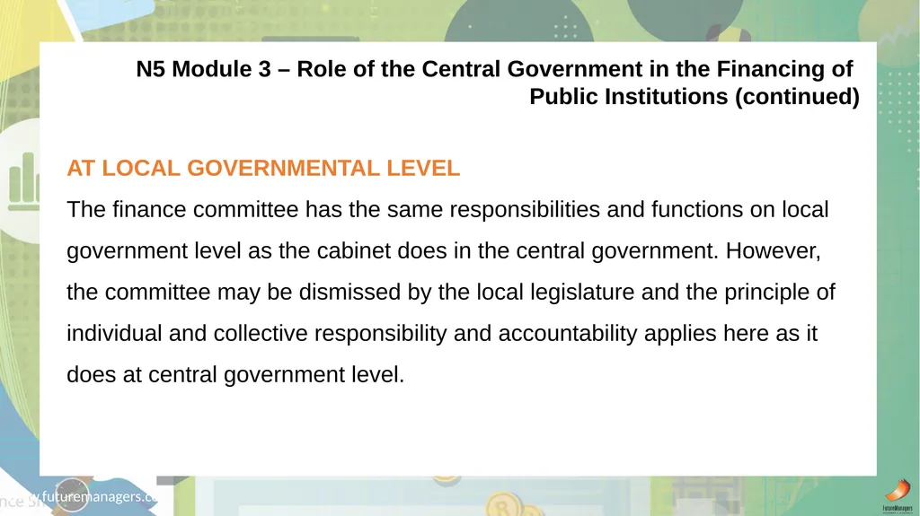 Public Finance N6 & N6 www.futuremanagers.com - slide 45 of 86