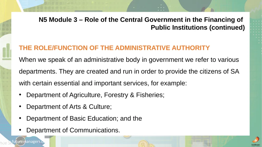 Public Finance N6 & N6 www.futuremanagers.com - slide 48 of 86