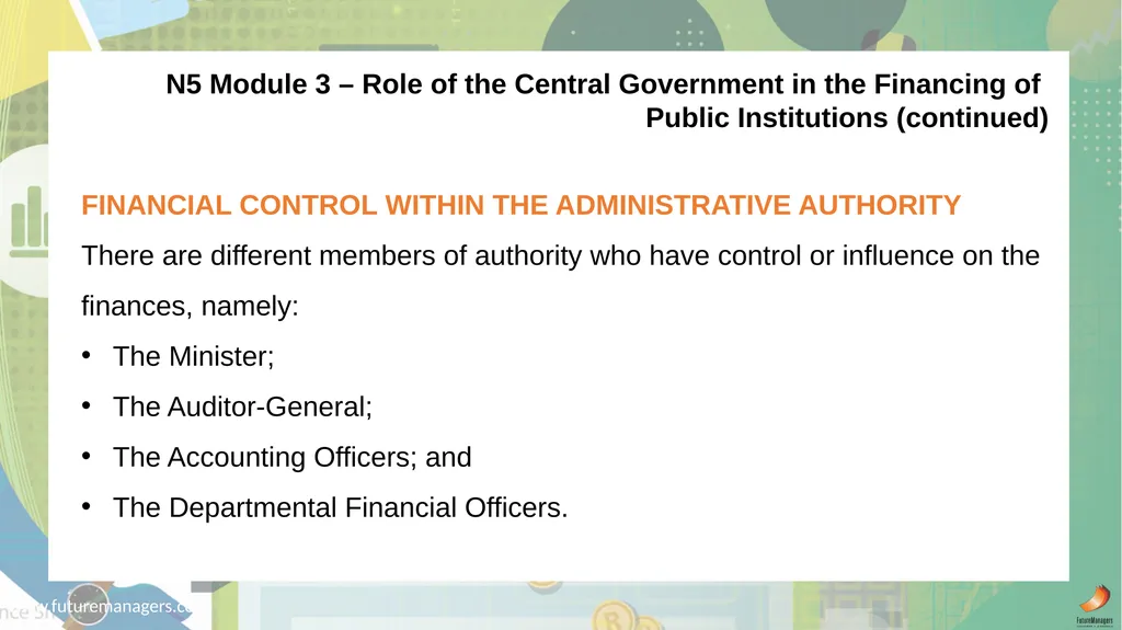 Public Finance N6 & N6 www.futuremanagers.com - slide 49 of 86