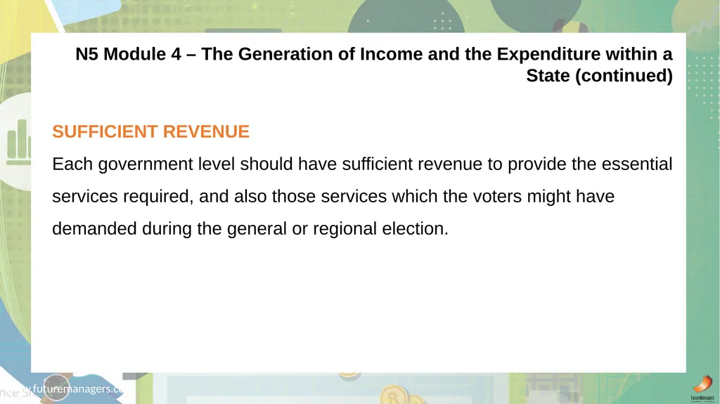 Public Finance N6 & N6 www.futuremanagers.com - slide 52 of 86