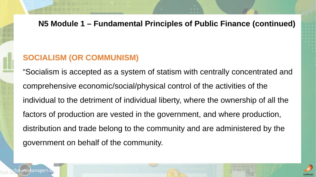 Public Finance N6 & N6 www.futuremanagers.com - slide 7 of 86