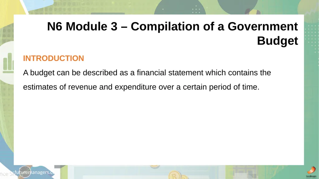 Public Finance N6 & N6 www.futuremanagers.com - slide 70 of 86