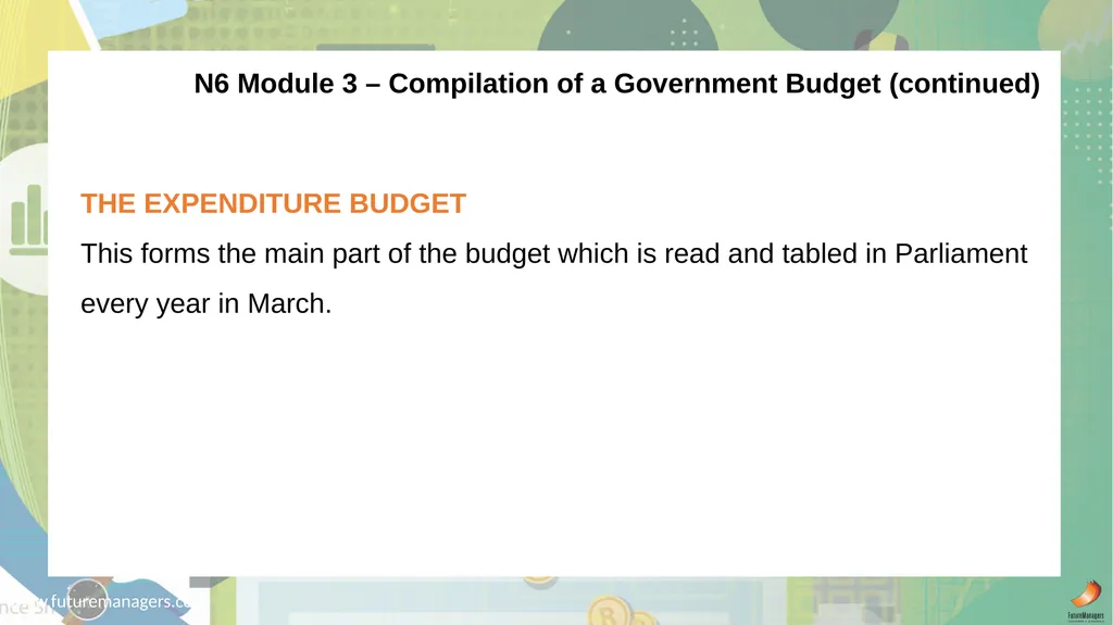 Public Finance N6 & N6 www.futuremanagers.com - slide 75 of 86