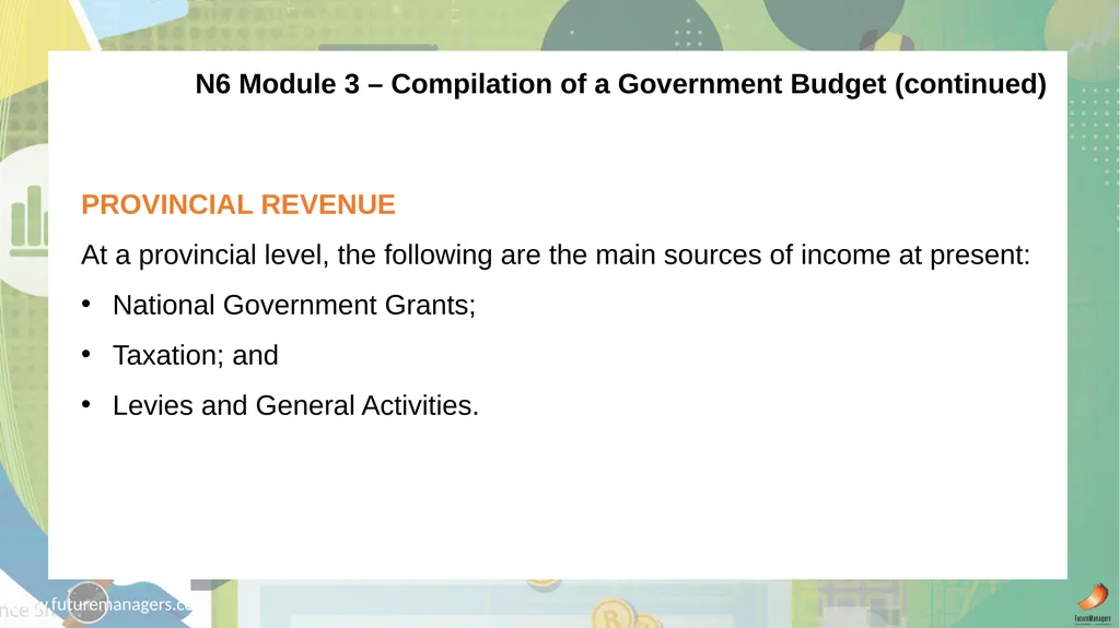 Public Finance N6 & N6 www.futuremanagers.com - slide 77 of 86