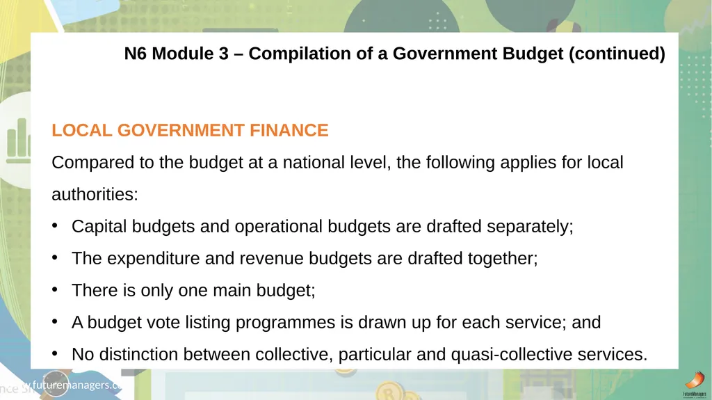 Public Finance N6 & N6 www.futuremanagers.com - slide 78 of 86