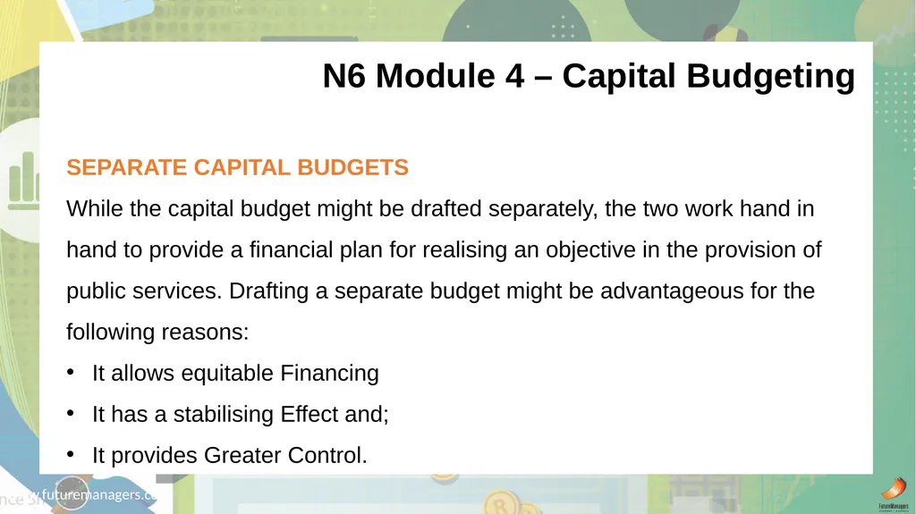 Public Finance N6 & N6 www.futuremanagers.com - slide 79 of 86
