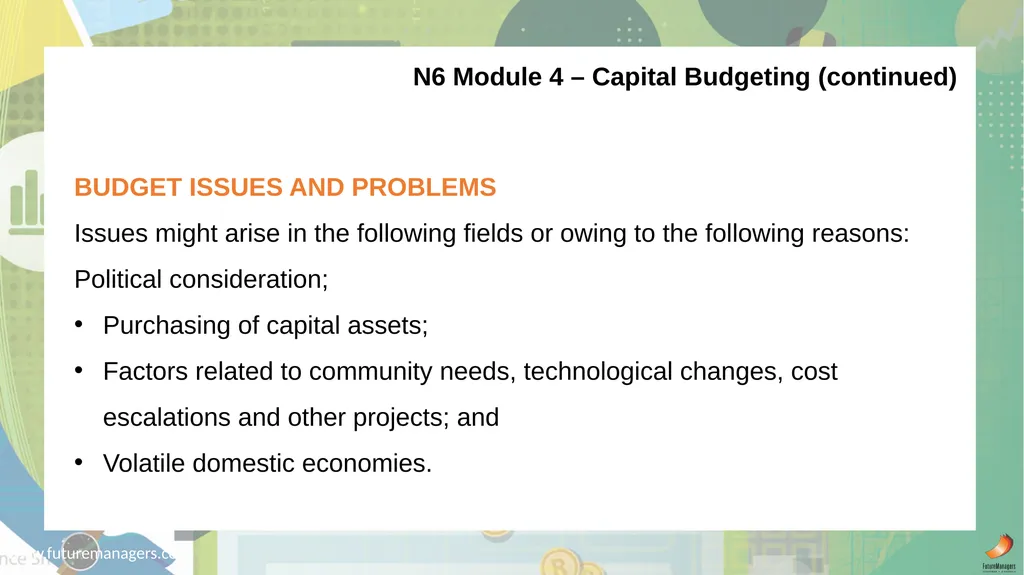 Public Finance N6 & N6 www.futuremanagers.com - slide 84 of 86